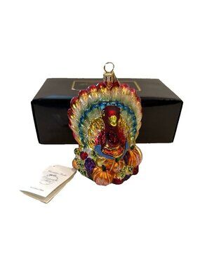 Christopher Radko Thanksgiving Spread Christmas Tree Ornament Collectible 2001